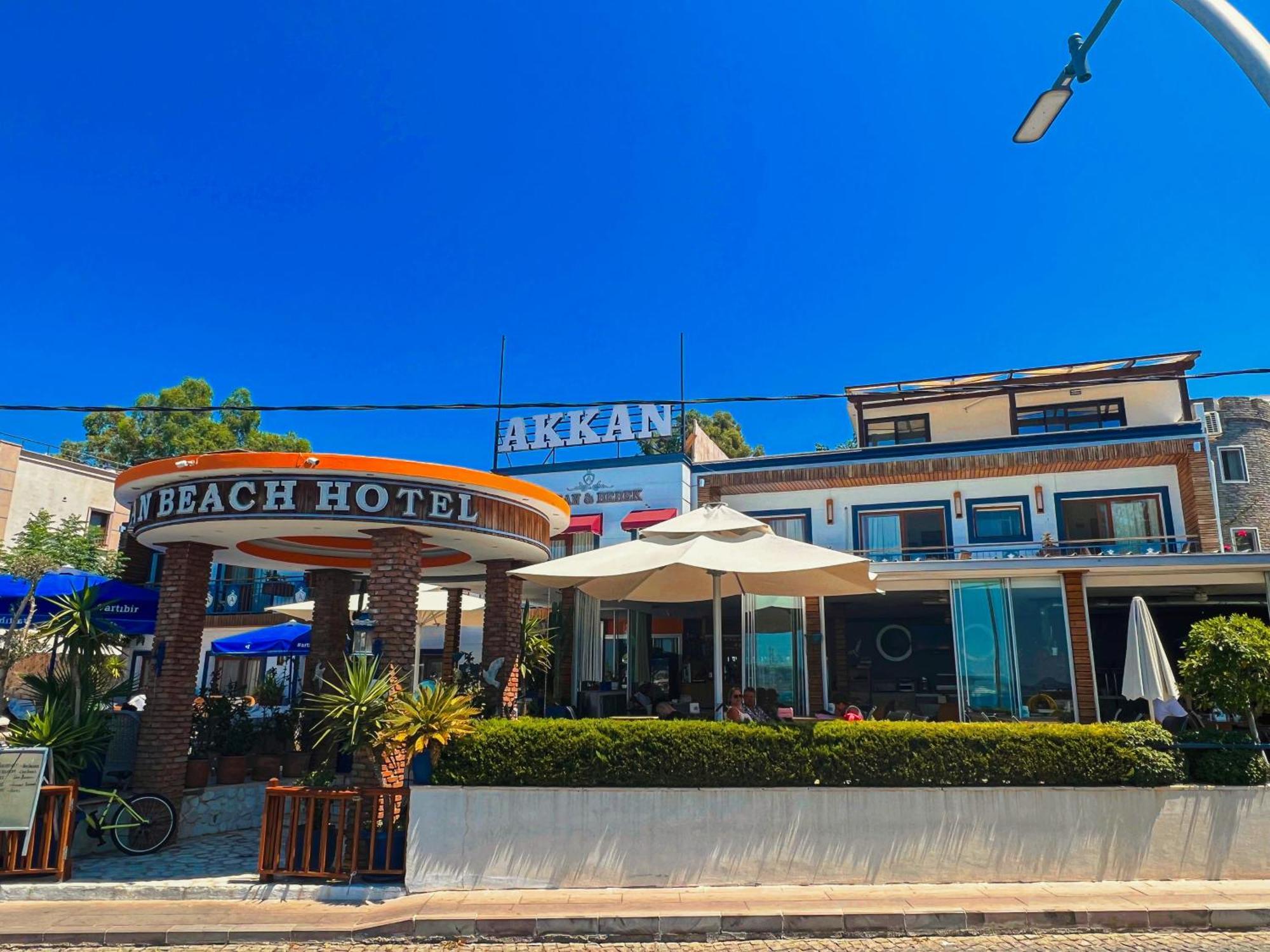 Akkan Beach Hotel Bodrum Exterior foto